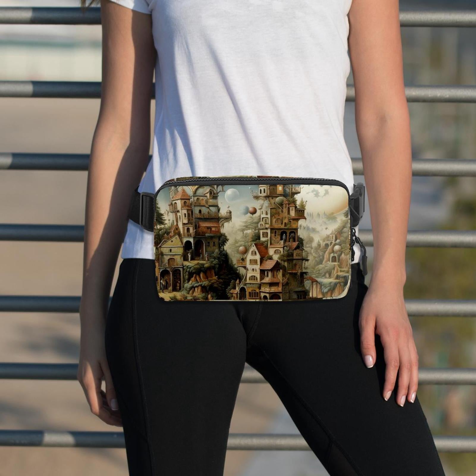 Bohemia Lightweight Adjustable Fanny Bag Running Belt Waist Pack with Extension Strap Unisex
