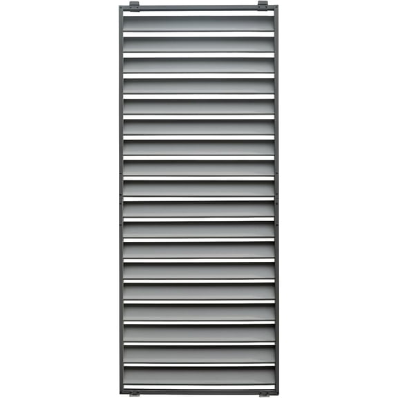 TOTAL Outdoor Waterproof Aluminum Privacy Screen for Louvered Pergolas, UV Resistant, Wind Blocking, Gray (Pergola Not Included)