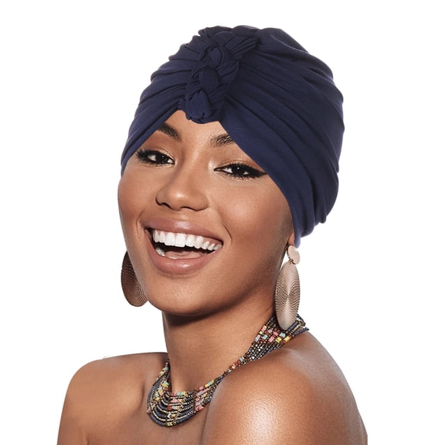 Chapeau de Tête pour Femmes Cancer Ethnique Bohème Floral Couvre-Cheveux Turban