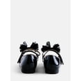 thumbnail image 4 of Wonder Nation Little Girls and Big Girls Scallop Ballet Flats with Tulle Bow, 4 of 5