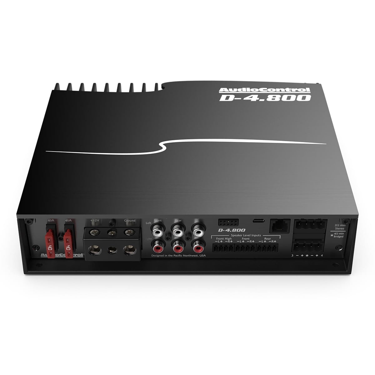 【並行輸入品】 AudioControl D-4.800 4/3/2チャンネル ハイパワーアンプ DSP ＆ マトリックス付き