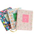 thumbnail image 1 of PU Leather Flower Cover Notebook Diary Paper Notepad Diary Paper Paper Notepad Office School Stationery Gifts Plan Book,Pink,A6, 1 of 2