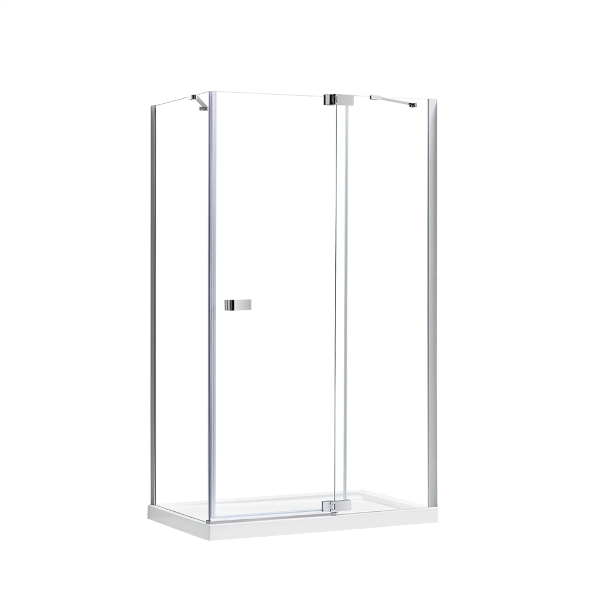 Ove Decors Harbor Shower kit 48 in. x 32 in. including Chrome finish