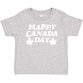 thumbnail image 3 of Inktastic Happy Canada Day with Distressed Maple Leaves Boys or Girls Baby T-Shirt, 3 of 5