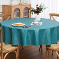 thumbnail image 1 of Nappe Ronde en Jacquard, Nappe en Microfibre Imperméable, Nappe pour l'Extérieur et l'Intérieur, 1 of 5