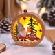 thumbnail image 3 of Adornos navideños, árbol de luces LED de Navidad con forma de estrella, adorno colgante con luz de ciervo brillante para Navidad, cumpleaños, bodas, fiestas, lámparas decorativas., 3 of 3