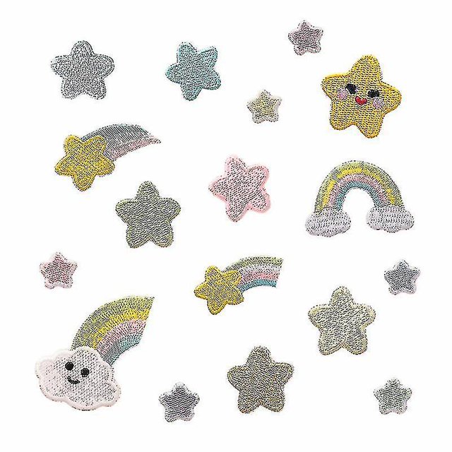 Parche de accesorios de ropa para niños con pasta de tela de arcoíris de dibujos animados bordados esquí esquí Gafas de esquí