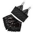 thumbnail image 4 of Conjunto de Lencería de Mujer Sunnimix Bralette Top y Shorts Homewear Rojo S XL Negro, 4 of 8