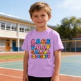 thumbnail image 6 of Boys Short Sleeve Crewneck T-Shirts 5-Pack, Soft Cotton Purple Graphic Tees for Kids - Back to School Clothes & School Shirts,Size 5 T, 6 of 9