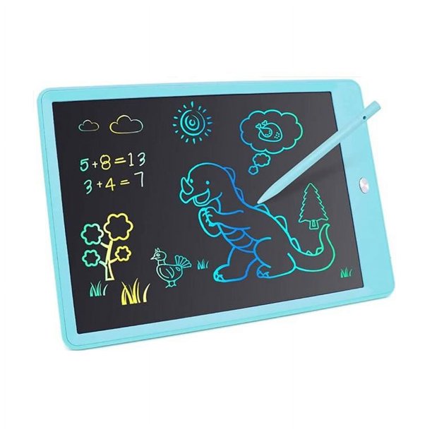 Tableta de escritura LCD, tablero de dibujo de 10 pulgadas, tableta de dibujo colorida para niños pequeños, almohadillas de dibujo electrónicas reutilizables borrables, juguete educativo y de aprendizaje para niños y niñas de 3 a 6 años brillar Electrónica
