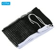 thumbnail image 3 of Unique Bargains Table Tennis Net Replacement Ping Pong Net String Tension Equipment Accessories Polyester Cotton, Black 2 Pack, 3 of 6