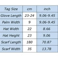 thumbnail image 4 of Lispipm Men's Winter Hat Scarf Gloves Set Fleece Lined Beenie and Touchscreen Gloves with Windproof Long Knit Scarf Warm 3pcs Set Brown, 4 of 4