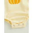thumbnail image 7 of Bagilaanoe Newborn Baby Girl Boy Oversized Romper Sweatshirt Long Sleeve Bodysuit Pumpkin Letter Print Pullover 6M 12M 18M 24M Infant Fall Tee Tops, 7 of 7