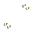 thumbnail image 1 of Sonducket 2 uds mujer tornillo corazón moda Studs pendientes joyería Type4 NO4, 1 of 6