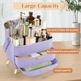 thumbnail image 4 of Wdmiya Makeup Storage Organizer, Cosmetics Skincare Organizers with Transparent Lid, Vanity Cosmetics Storage，Ideal Gifts for Women or Girls, Purple, 4 of 10