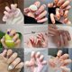 thumbnail image 2 of 2022 Tendencias 24pcs Uñas Falsas Conjunto Con Pegamento Postizas Extensión De Arte Fiesta DIY, 2 of 4