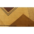 thumbnail image 3 of Casavani Hand Woven Rectangle Rug Boho Print Brown Natural Cotton Kilim 5x8 feet, 3 of 5