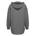thumbnail image 7 of THNCYX Women Waffle Knit Hooded Henley Shirts Drawstring Hoodies Long Sleeve Tops Loose Fit Casual Sweatshirt Fall Clothes, 7 of 7