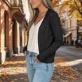 thumbnail image 4 of COMVALUE Cardigan Sweaters for Women Trendy Button Down Open Front Cardigans Lightweight Long Sleeve Fall Outfits Clothes Black XL, 4 of 7