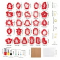 thumbnail image 5 of Christmas Theme Clay Cutters Set Clay Earrings Making Supply with Punch Tool, Earring Hooks Earring Back and Accessory, 5 of 8