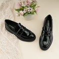 thumbnail image 3 of JENN ARDOR Women's Chunky Loafers Slip On Lug Sole Penny Loafer, 3 of 5