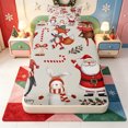 thumbnail image 3 of Manfei Vintage Winter Snow Twin Sheets,Western Xmas Festive Bedding,3pcs,1 Flat Sheet,1 Fitted Sheet and 1 Pillowcase, 3 of 6