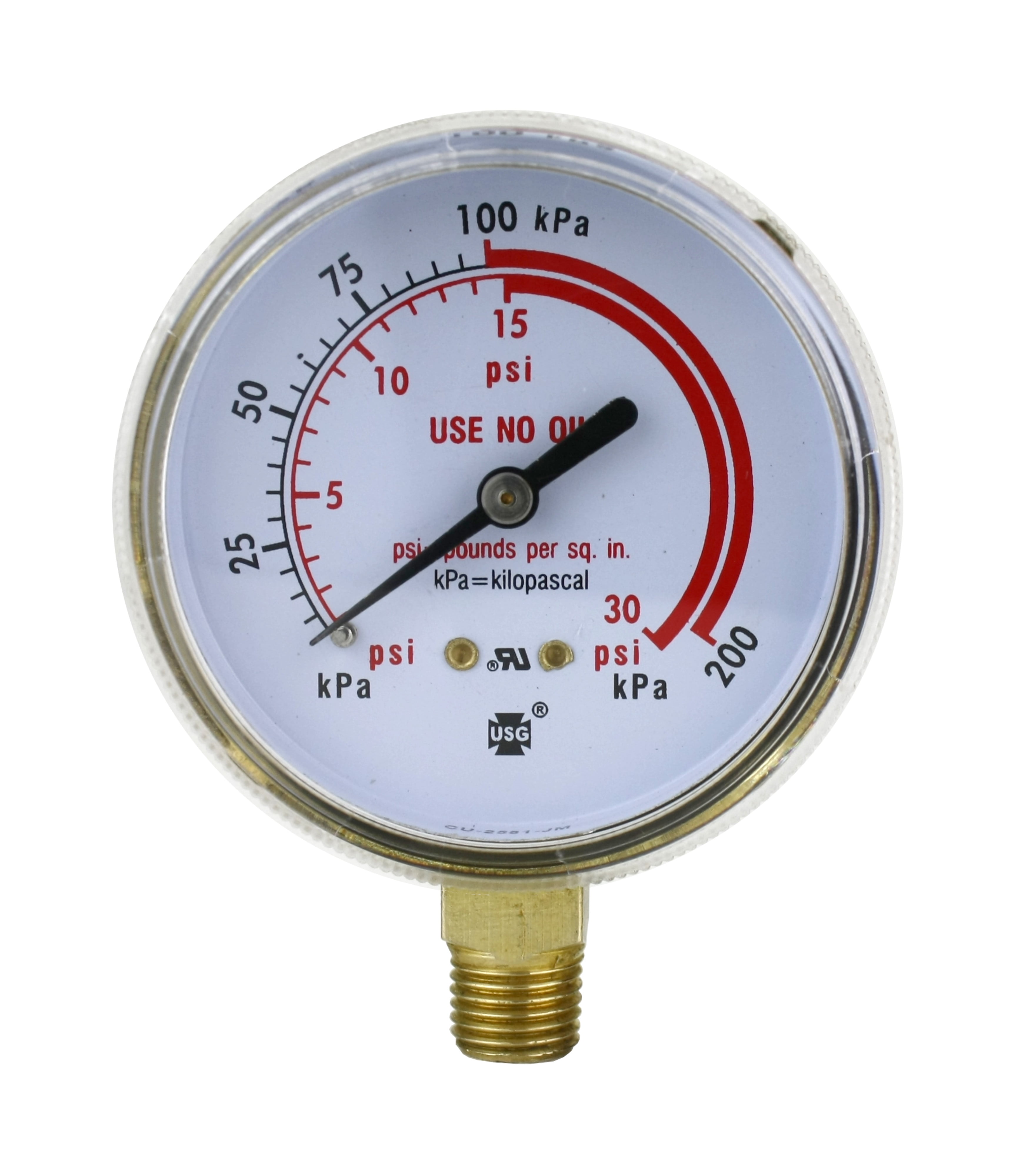Low and High Pressure Gauges for Propane Regulator Pair 2.5 inches 