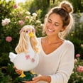thumbnail image 5 of Sruoe Porch Goose Outfits, 23 Inch Porch Goose Clothes, Sports Theme Rugby Costume Goose Clothes Dress, Duck Sculpture Clothes for Lawn Statue Cement Statue Yard Patio Party Decoration, 5 of 5