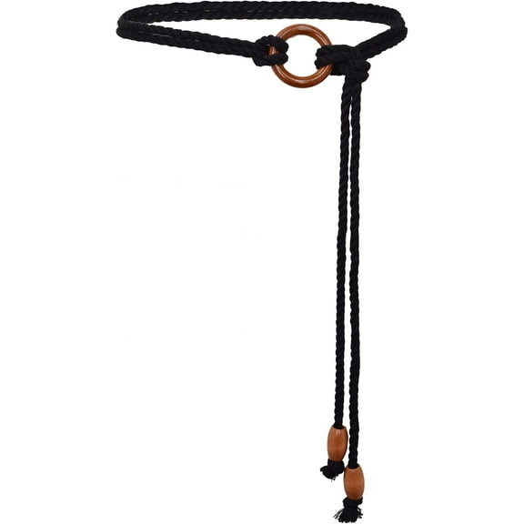 YooGuoGuo Women's Tassel Wasit Rope Cotton Belt Simple Style Skinny Woven Chain for Jeans Skirt Dress