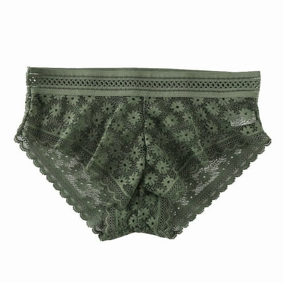 Women's 2025 Floral Lace Hipster Panties Seamless Hollow Out Cheeky Underwear High Waisted Breathable See-Through Lingerie Lightweight Stretch Everyday Comfort