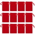 thumbnail image 1 of Bolsas de tela de terciopelo para joyas Nydotd, rojas, 7 x 5,4 cm (100 unidades), 1 of 7