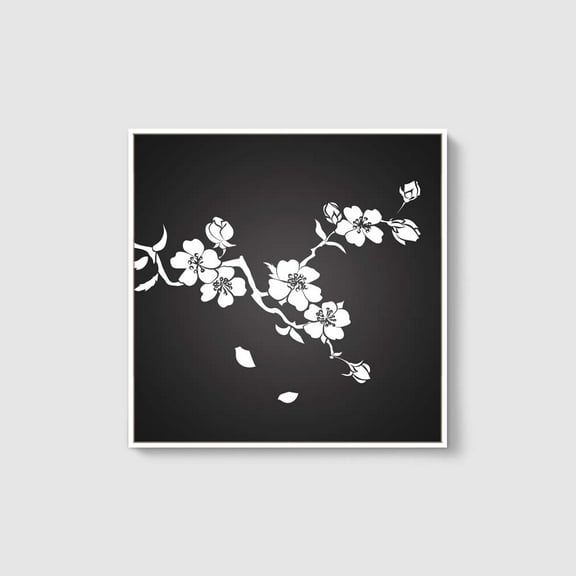 wall26 Framed Canvas Wall Art for Living Room, Bedroom Abstract Trees Canvas Prints for Home Decoration Ready to Hang - 24x24 inches