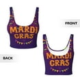 thumbnail image 4 of Yiaed Mardi Gras2 Print Ladies Waistcoat Women Sports Vest Vest Sports Women Sports Top Yoga Vest for women-Small, 4 of 8