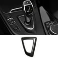 thumbnail image 4 of SPRING For Bmw For 123 Series Carbon Fiber Gear Shift Knob Cover Base Panel Upgrade, 4 of 5