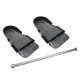 thumbnail image 3 of Par de pedales negros para máquina de para entrenamiento en casa con de montaje y correa ajustable, 3 of 9
