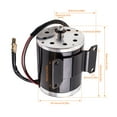 thumbnail image 5 of maXpeedingrods 500W 24V DC Brush Electric Motor ZY1020 with Bracket 2500RPM for DIY Scooter E Bike Go Kart, 107.5mm*133mm, 5 of 8