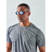 Foster Grant Mens Rectangle Fashion Sunglasses Black