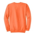 thumbnail image 5 of Mens Core Fleece Classic Crewneck Cotton/Poly fleece Sweatshirt Neon Orange M, 5 of 5