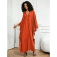 thumbnail image 2 of Plus Size Kaftan Dresses for Women Long Caftan Loungewear Maxi Beach Dress Oversized Beachwear Elegant House Wear Nightgown moomoo Dress Vacation Outfits Summer Mexico Resort Tunic Maternity Dresses, 2 of 7