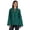 Dark Teal Green, variant on Moomaya Womens Mandarin Collar Tunic Full Sleeve Summer Plain Cotton Top