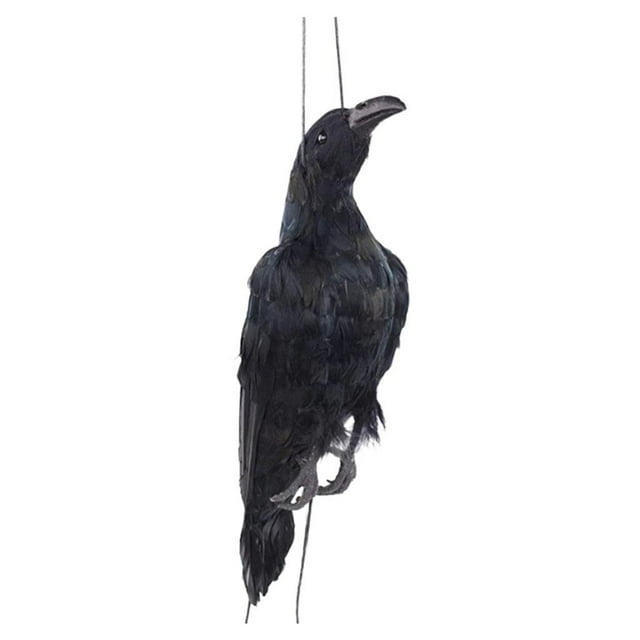Simución s Aves Árbol Colgante Accesorios Artesanías Decorativas Sunnimix Decoraciones de Halloween del cuervo