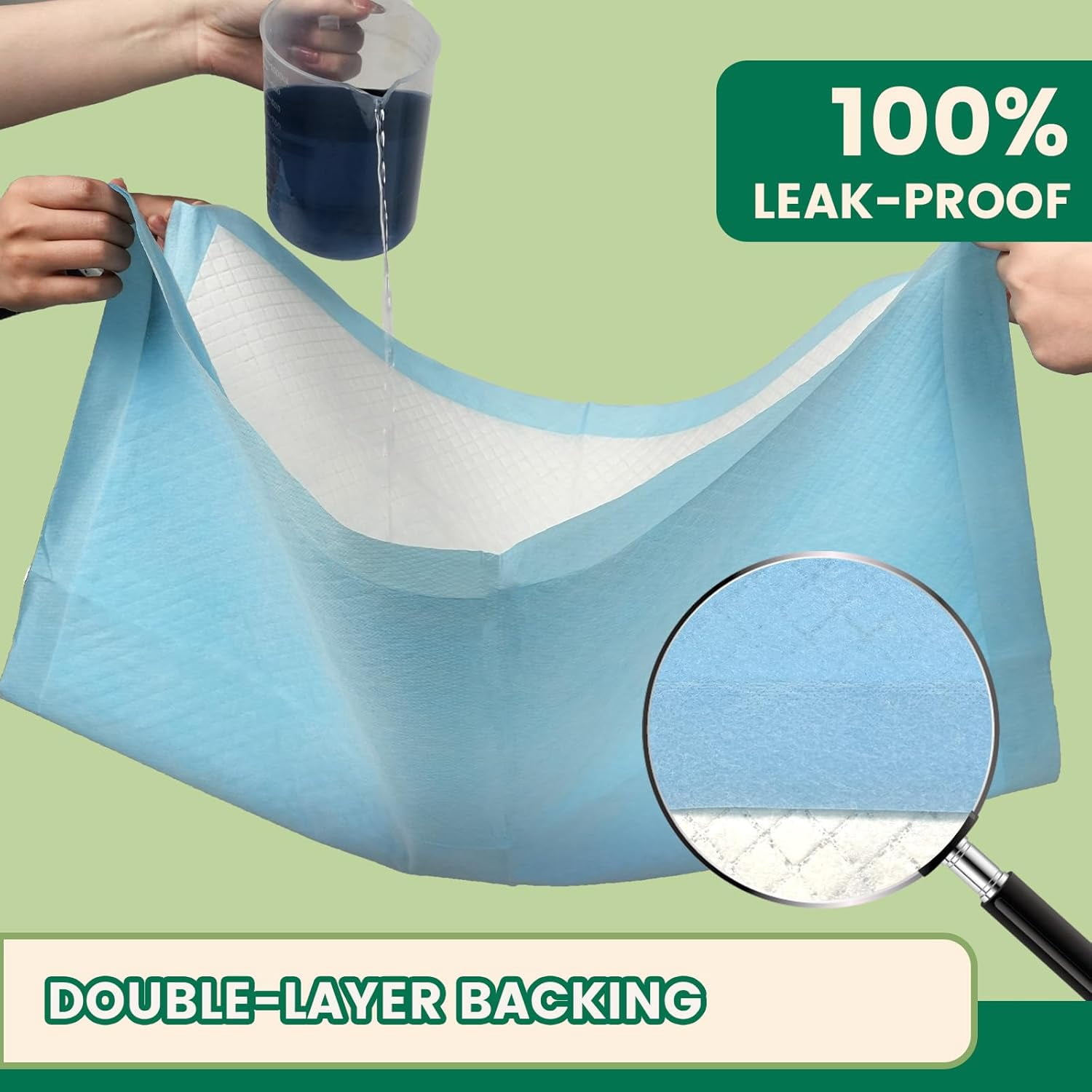 7 Layer Dog Pads 30x28 Inch, 30 Count - Super Absorbent Dog Pee Pads Extra Large, Tear-Resistant Thick Disposable Training Pads for Dogs & Cats