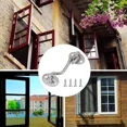 thumbnail image 5 of Door Latch Hook, 4PCS Cabin Hook Latches and Bolts for Door Locks Latch Gate Window Bracket for Silent Latch Lock Gate Latch, 3 Inch/Stainless Steel, 5 of 5