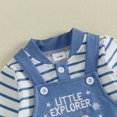 thumbnail image 6 of Cjfdfy Newborn Baby Boy Animal Overalls Fall Clothes Striped Long Sleeve Rompers And Embroidery Overalls Cute Country Baby Clothes Toddler Farm Winter Outfit 0-18 Months, 6 of 9