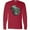 Red, variant on Inktastic Lurking gator Long Sleeve T-Shirt