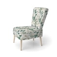 thumbnail image 3 of Designart "Minimalist Tropical Florals I" Green Tropical Upholstered Accent Chair - Tropical Arm Chair For Bedroom, 3 of 5