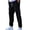Black, variant on Men's Casual Pants Mens Corduroy Cargo Sweatpants Long Solid Elastic Waist Casual Pants Hop Streetwear Pant Black XL