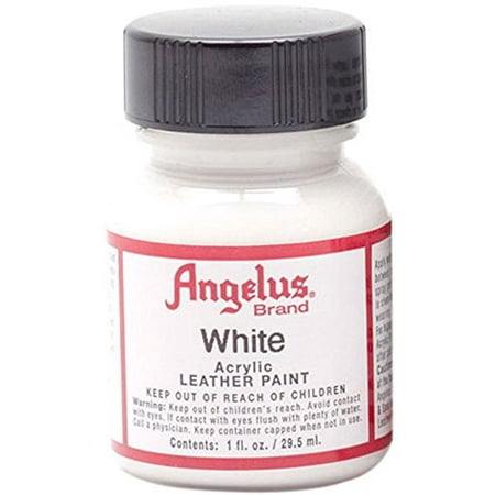 angelus flat white acrylic leather paint