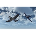 thumbnail image 2 of A pair of American Vought F4U Corsair aircraft in flight during World War II Poster Print, 2 of 2