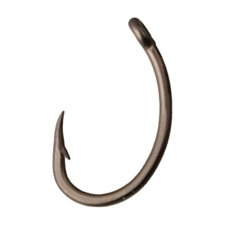barbed shank fishing hooks YAAQII for Professional Series Carp Fishing Hooks Set - 50 Curve Shank  Barbed Hooks Hair Rigs Portable Tackle Tool Kit for Anglers